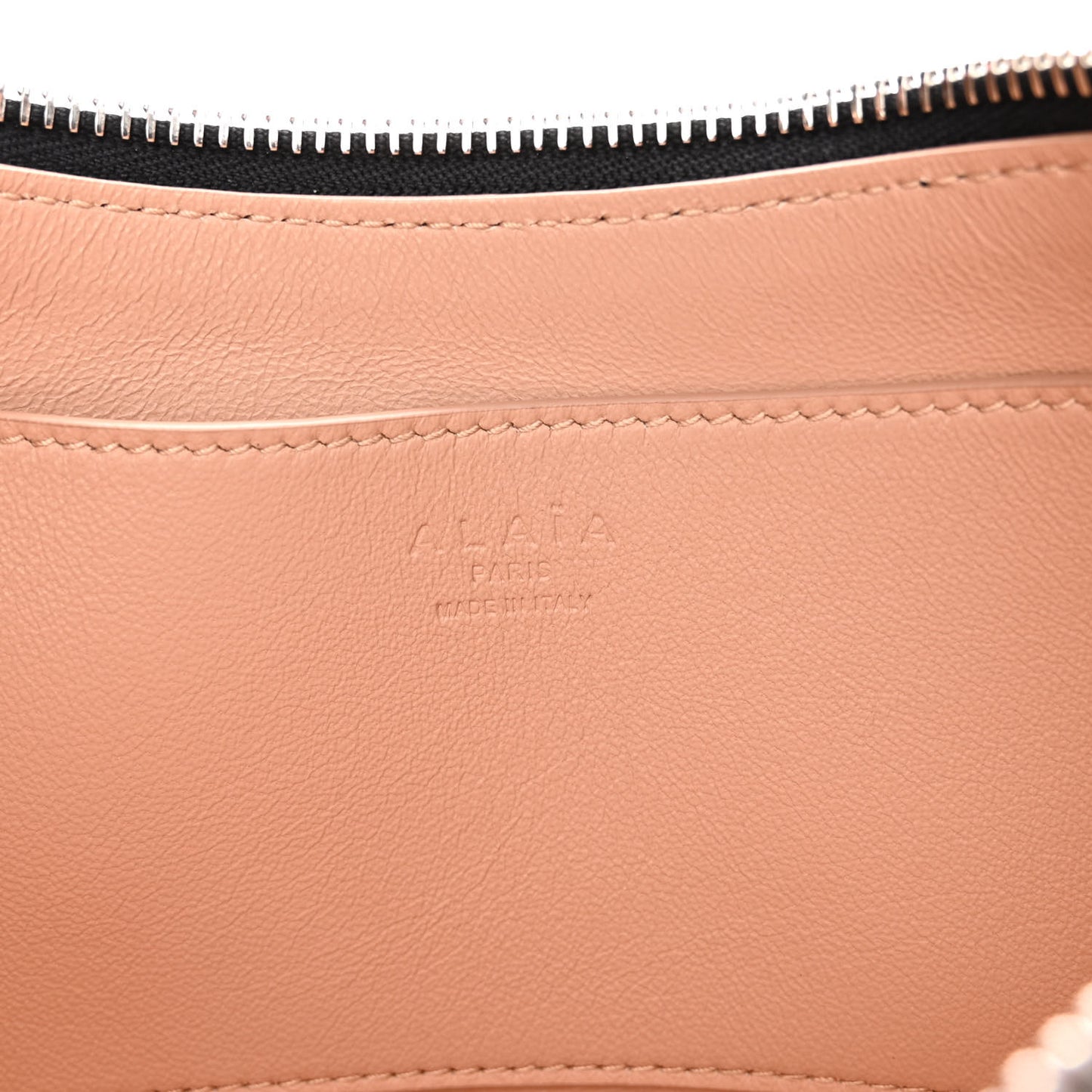 Calfskin Studded Chain Demi Lune Bag Black