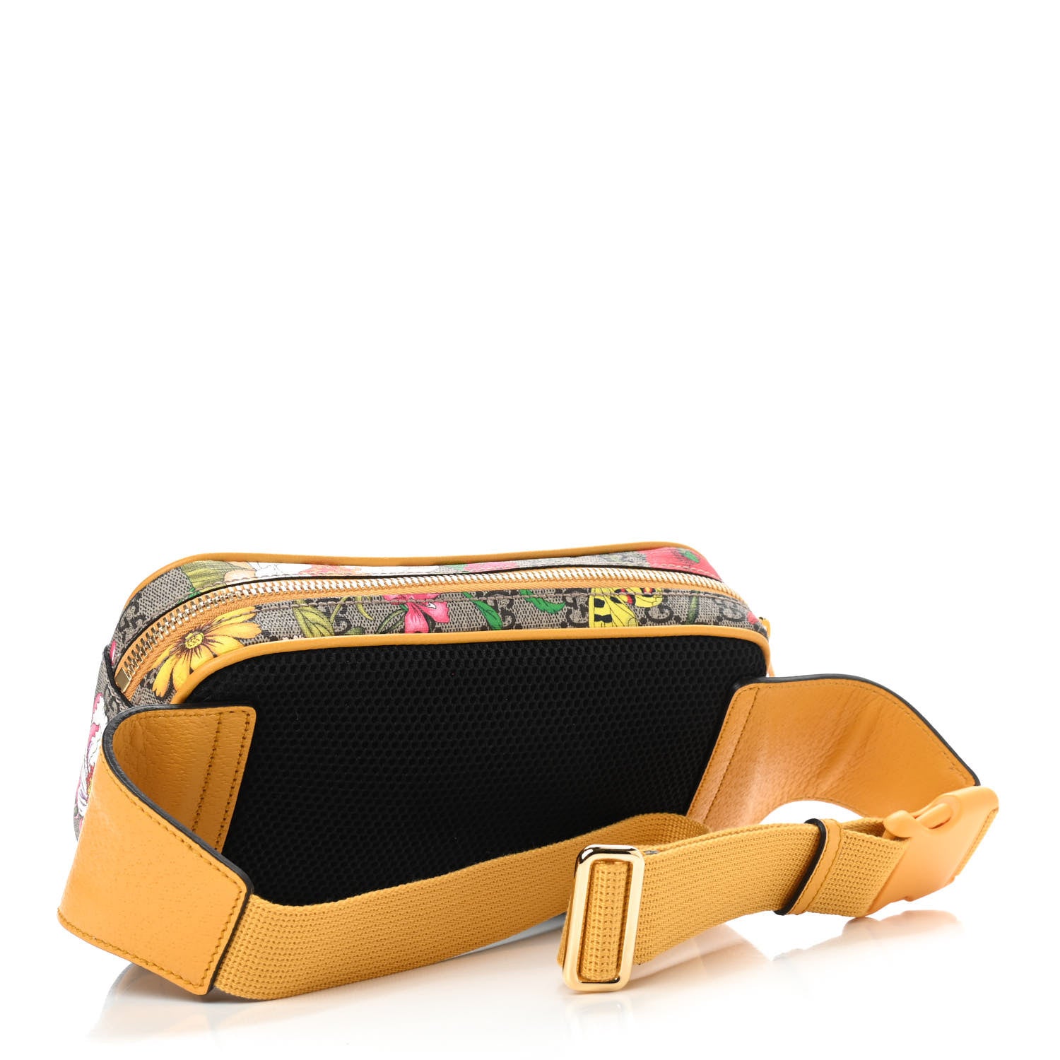 Gucci GG Supreme Monogram Flora Medium Ophidia Belt Bag Beige Multicolor Crop 2 of 8