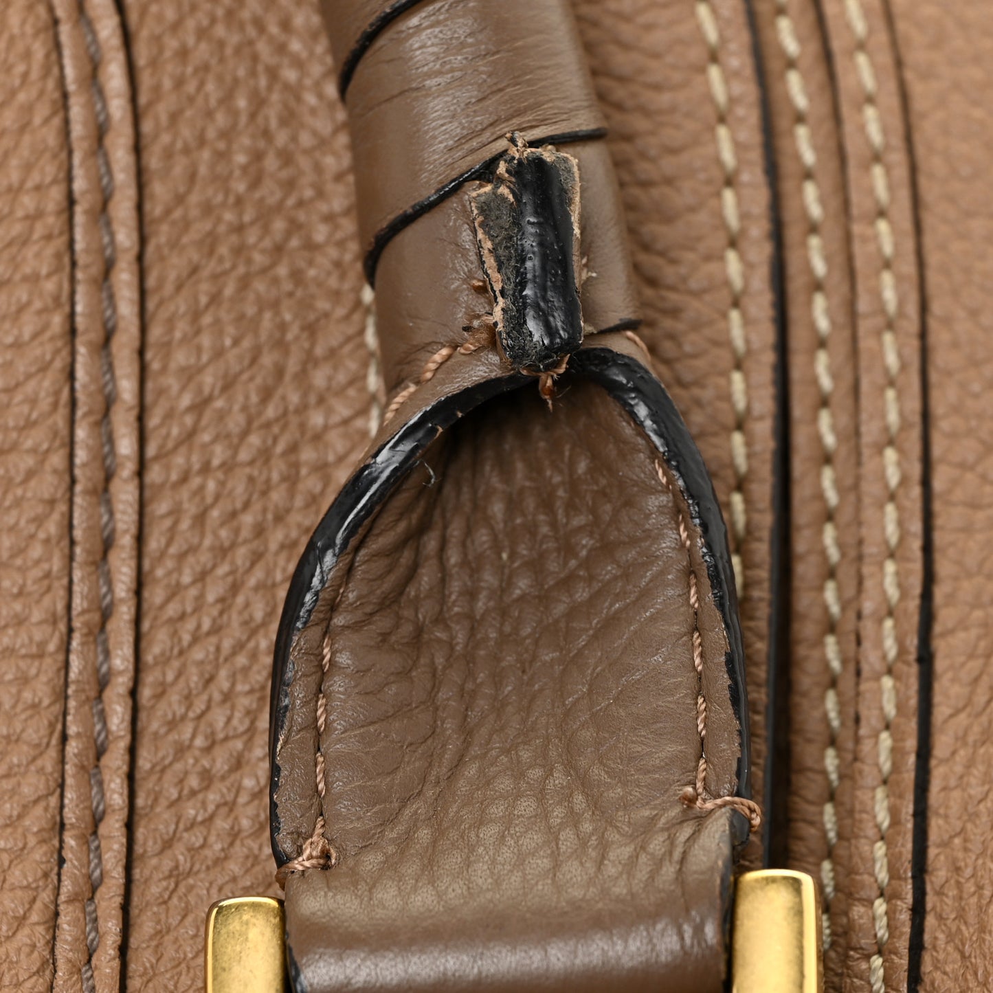 Calfskin Medium Marcie Satchel Nut