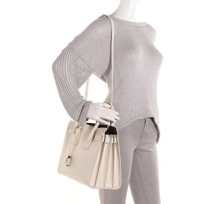 Saint Laurent Calfskin Small Sac De Jour White 2 of 9