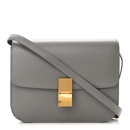 Celine Box Calfskin Medium Classic Box Flap Bag Zinc 1 of 11
