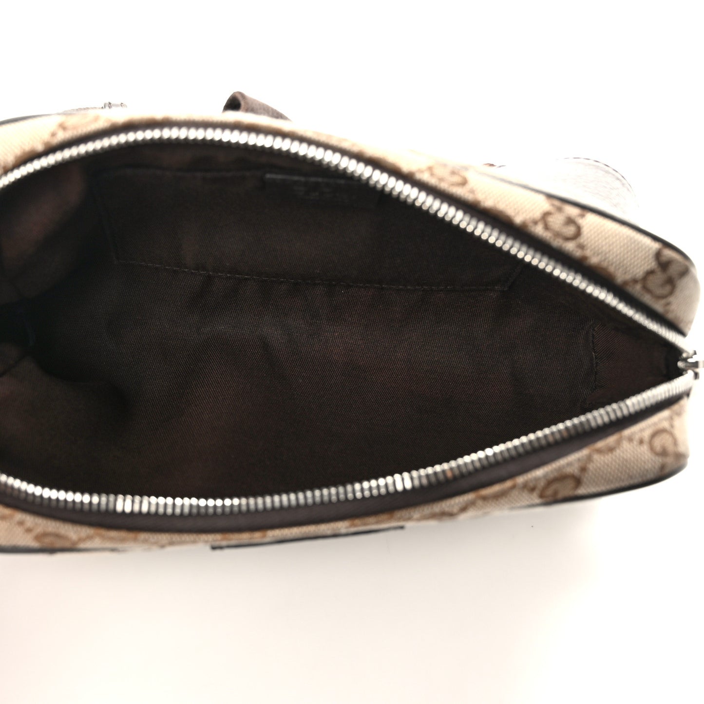 Monogram Dollar Calfskin Belt Bag Beige Ebony Testa di Moro Marrone Scuro