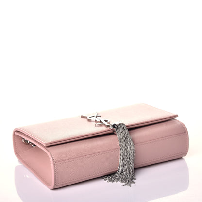 Saint Laurent Grain De Poudre Small Classic Monogram Kate Tassel Satchel Pale Blush 4 of 8