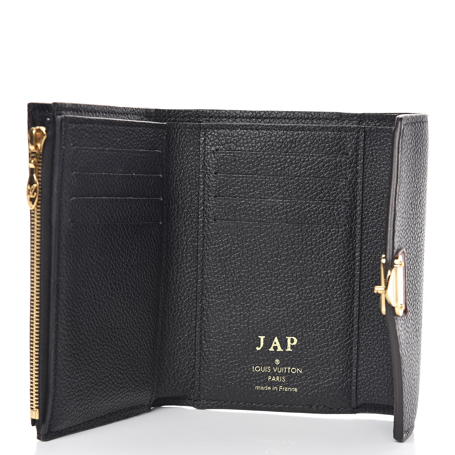 Louis Vuitton Monogram Pallas Compact Wallet NM Black 5 of 9