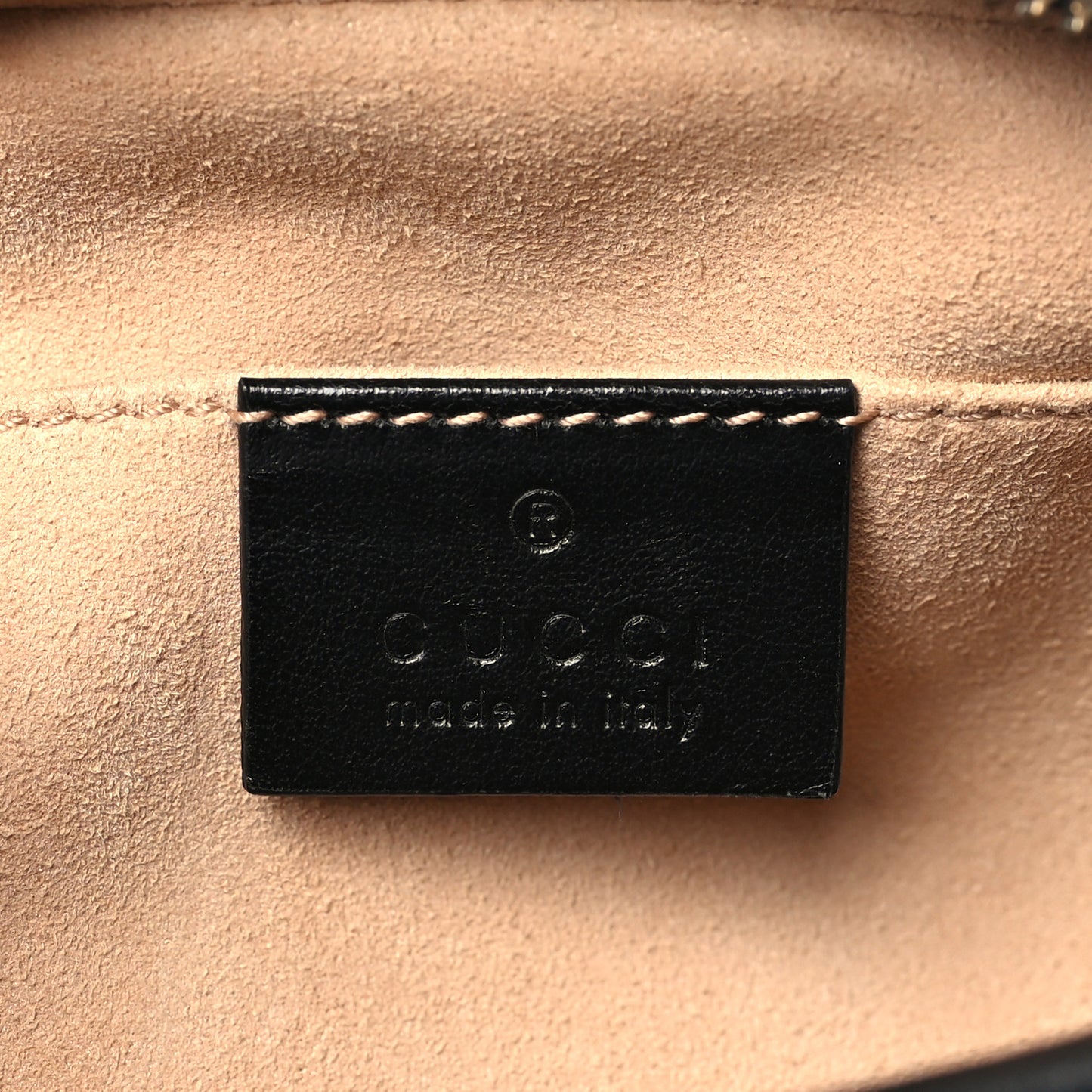 Calfskin Matelasse Small GG Marmont Chain Shoulder Bag Black