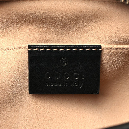 Gucci Calfskin Matelasse Small GG Marmont Chain Shoulder Bag Black 6 of 11