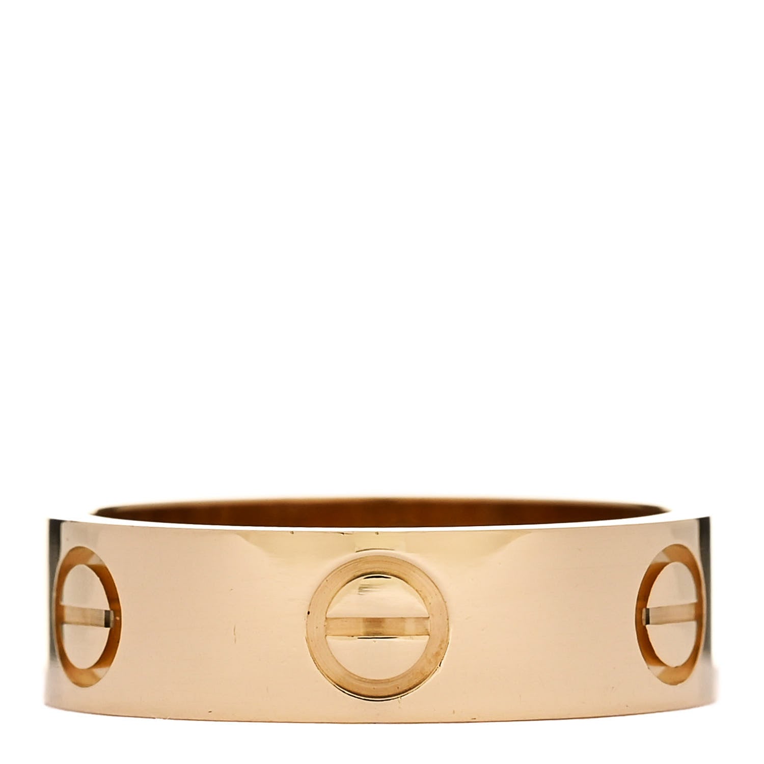 Cartier 18K Yellow Gold 5.5mm LOVE Ring 53 6.5 1 of 4