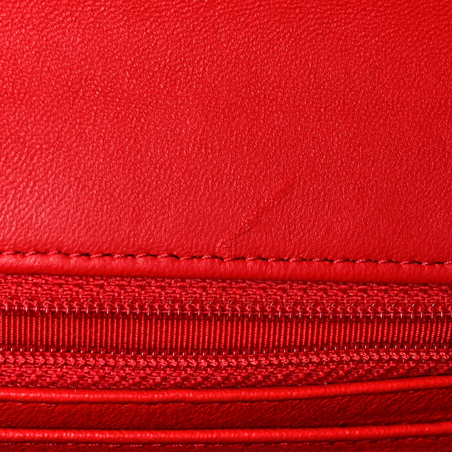 Chanel Lambskin Quilted Mini Square Flap Red 13 of 14