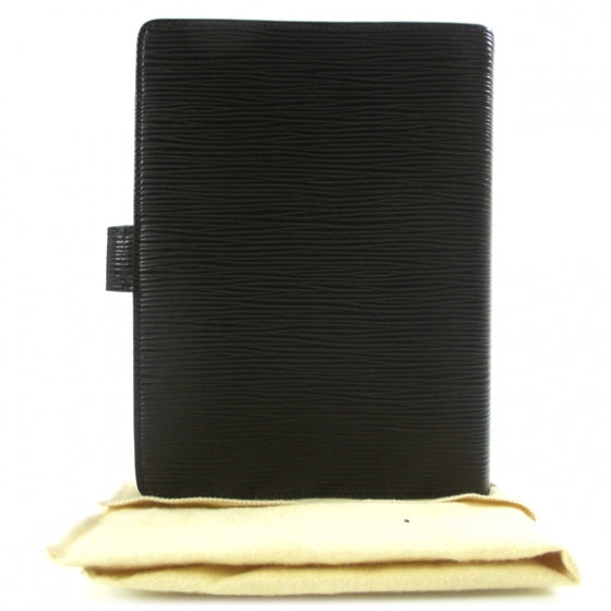 Louis Vuitton Epi Small Ring Agenda Cover Black 2 of 7