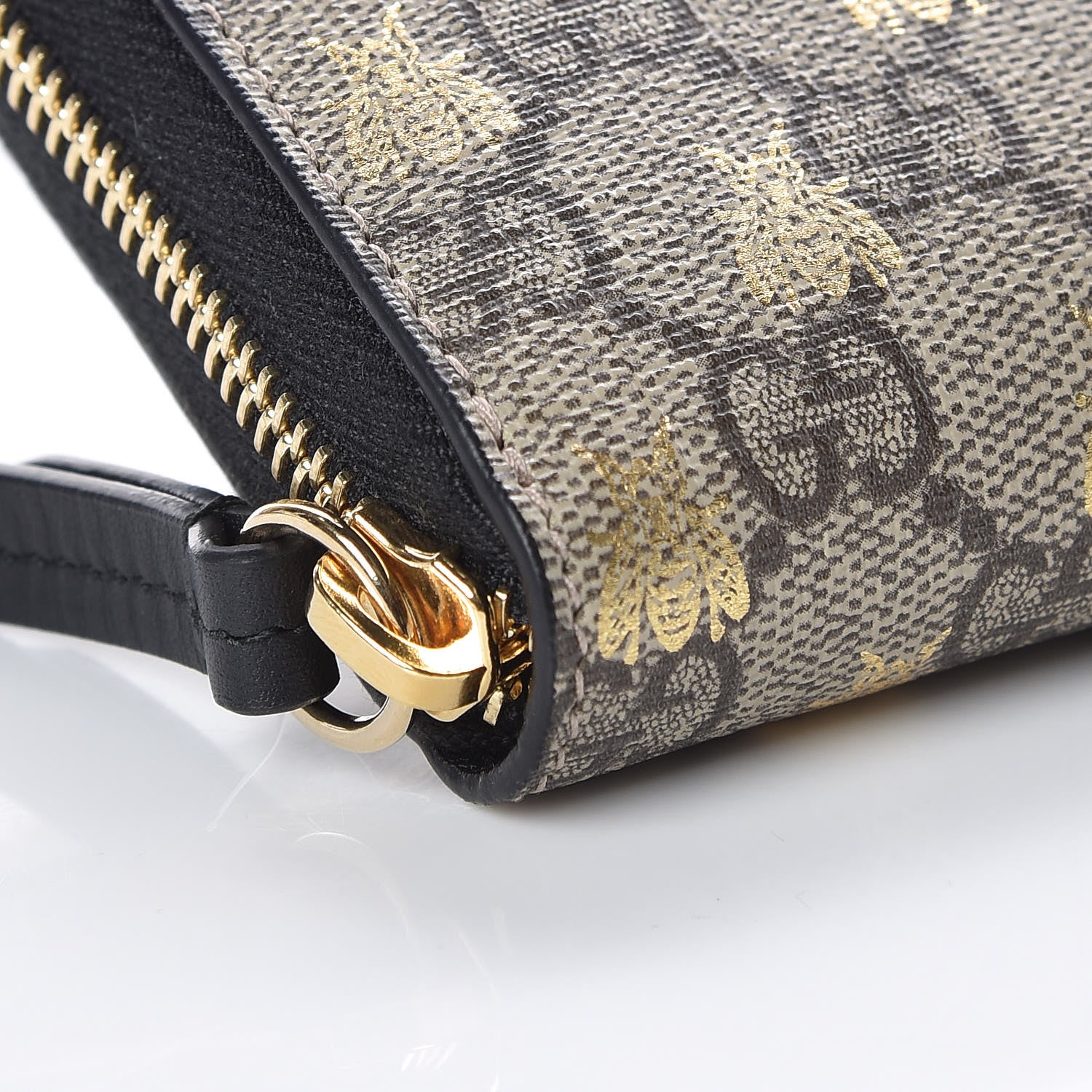 Gucci GG Supreme Monogram Bees Zip Around Wallet 8 of 10