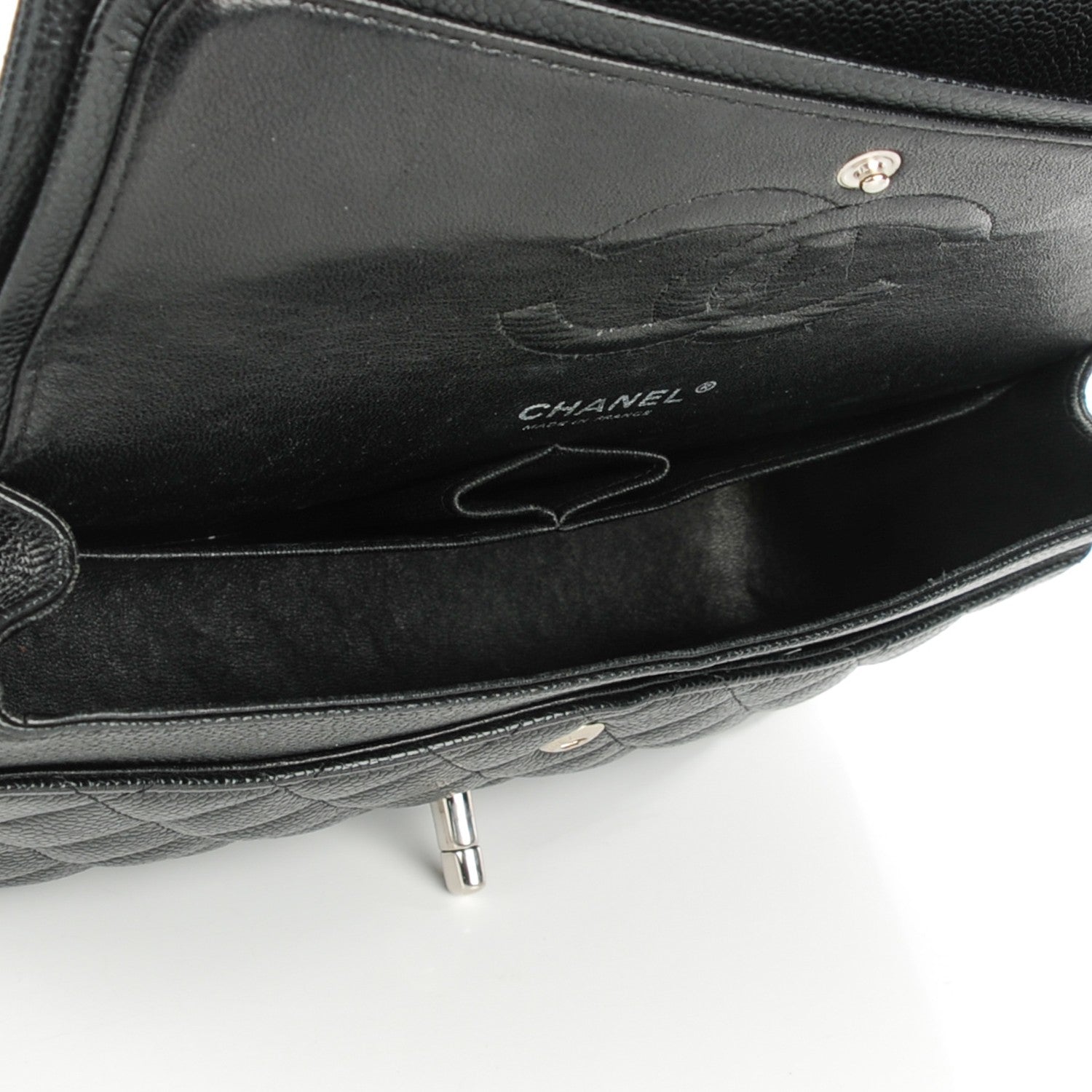 Chanel Caviar Quilted Medium Double Flap Black 5 of 9