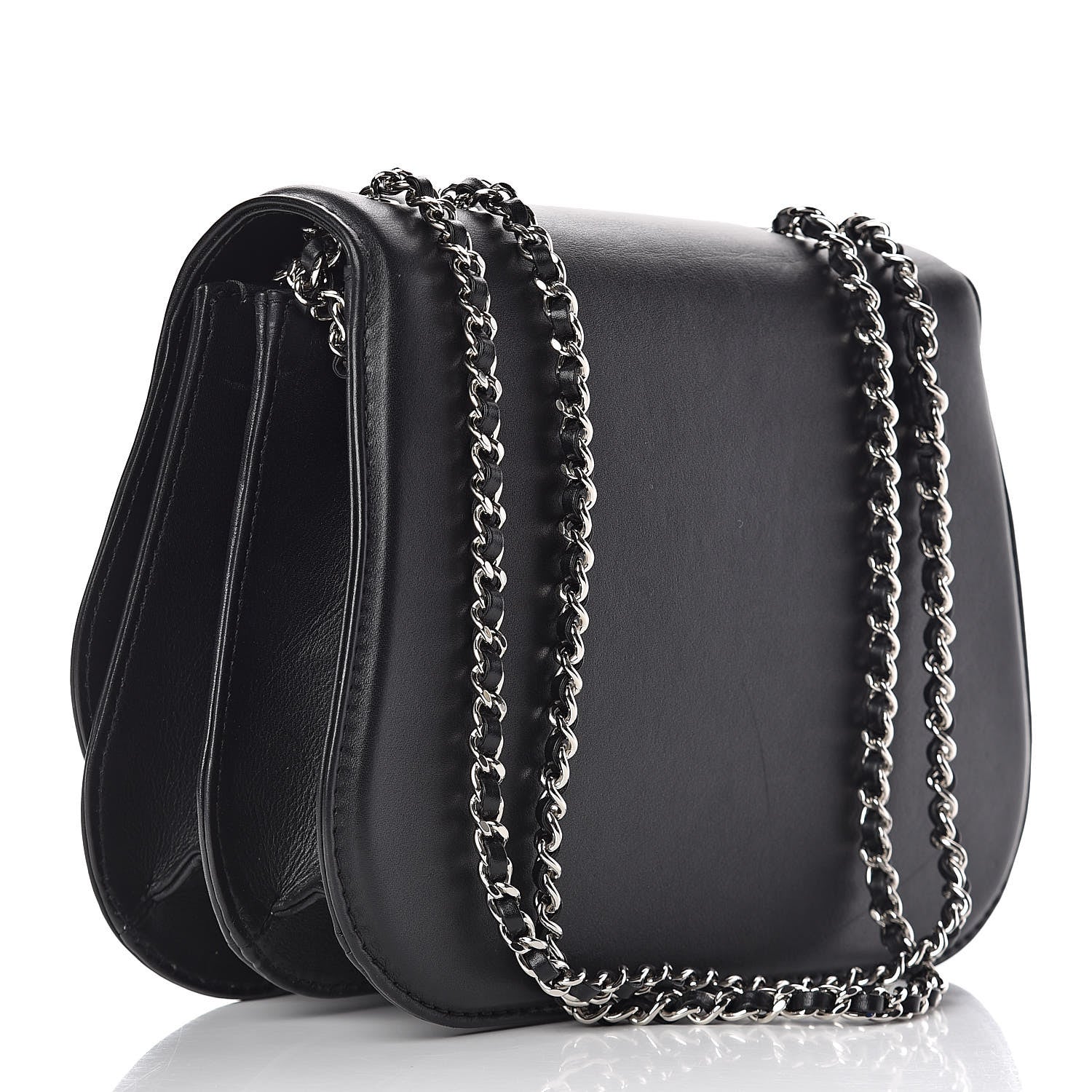 Chanel Calfskin Medium Braided Chic Flap Black 3 of 11
