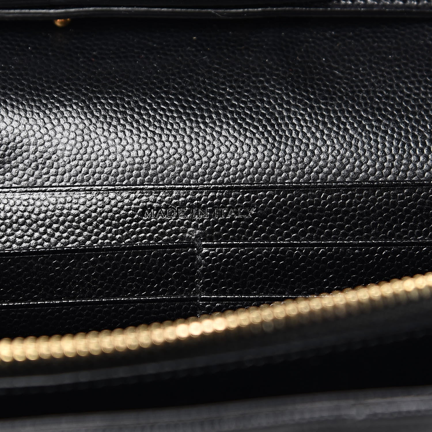 Saint Laurent Grain De Poudre Matelasse Chevron Monogram Chain Wallet Black 7 of 11