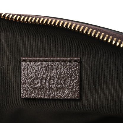 Gucci GG Supreme Monogram Textured Calfskin Web Large Ophidia Cosmetic Case Beige Ebony New Acero 6 of 11