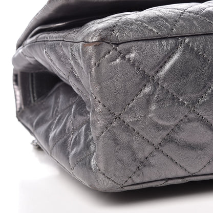 Chanel Metallic Aged Calfskin Quilted 2.55 Reissue 227 Flap Dark Silver 8 of 20