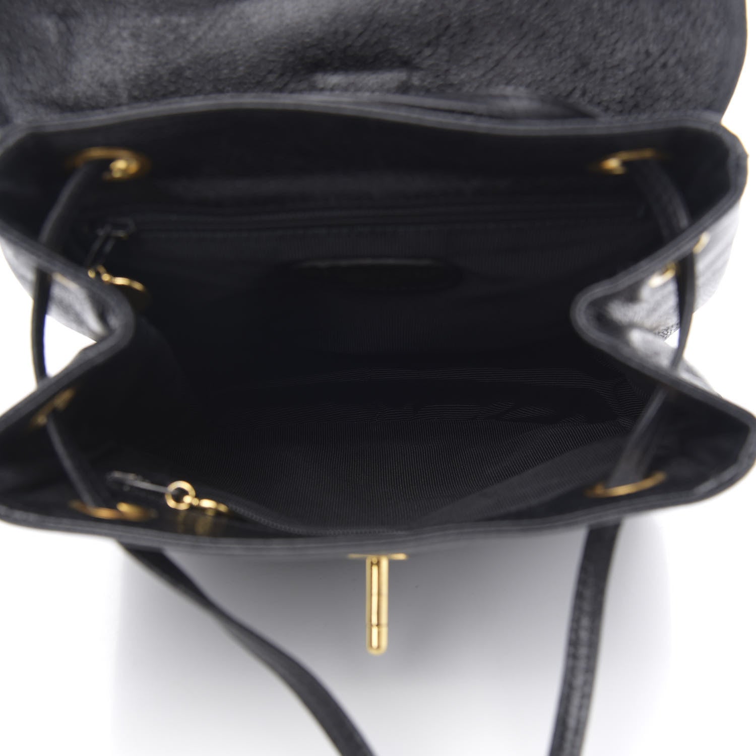 Chanel Caviar CC Backpack Black 5 of 9
