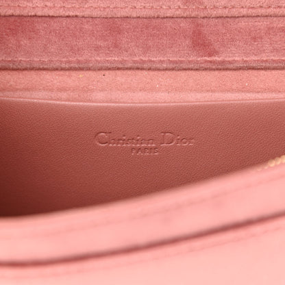 Christian Dior Velvet Diorama Wallet on Chain Pouch Pink 6 of 8