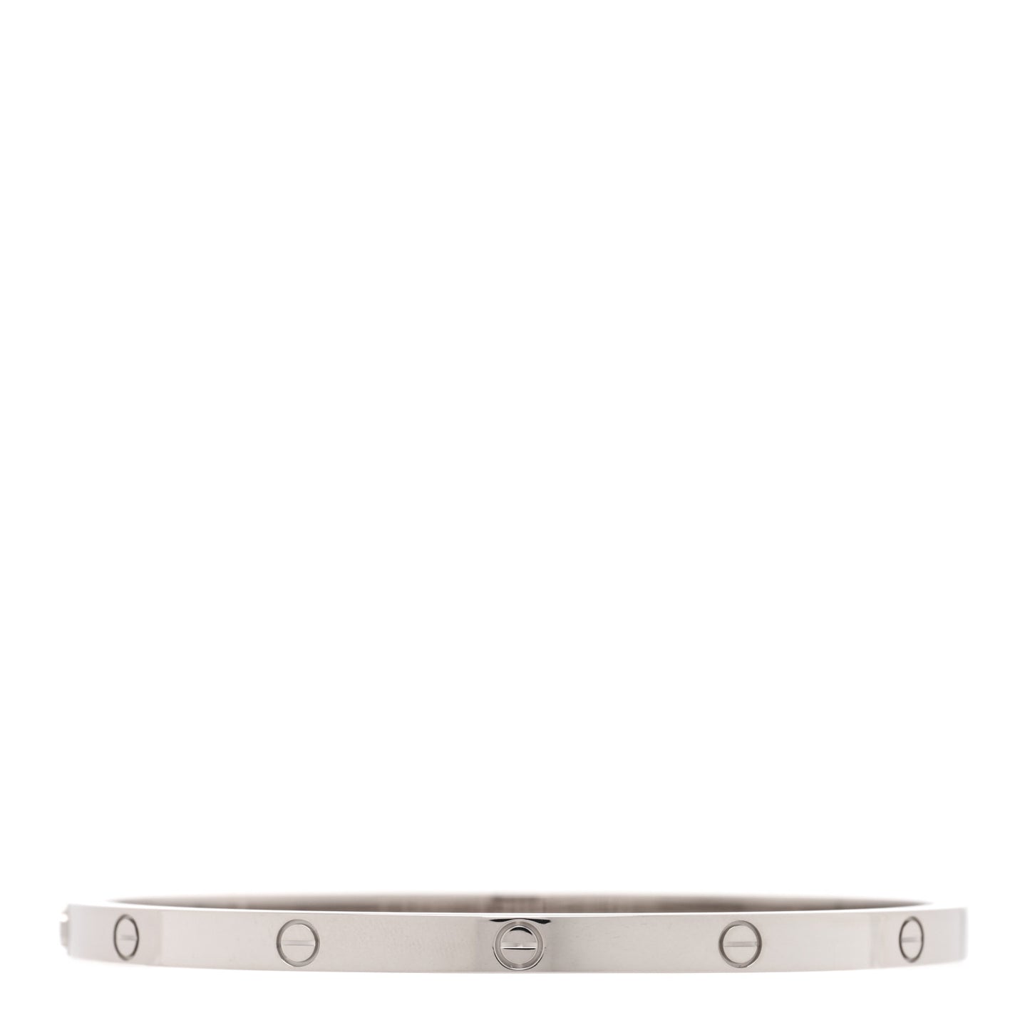 18K White Gold Small LOVE Bracelet 16