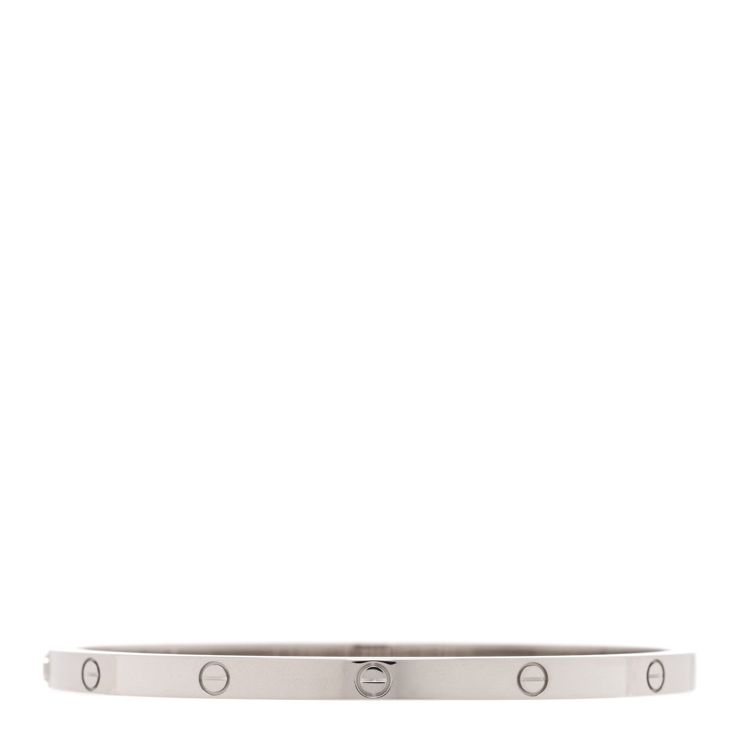 Cartier 18K White Gold Small LOVE Bracelet 16 2 of 7