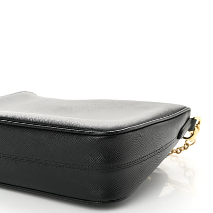 Prada Saffiano Lux Re-Edition 2005 Shoulder Bag Black 9 of 9