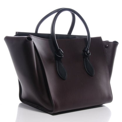 Celine Smooth Calfskin Large Tie Knot Tote Burgundy 3 of 9