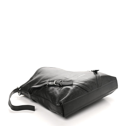 Givenchy Calfskin Shearling Large Voyou Bag Chocolate 4 of 9