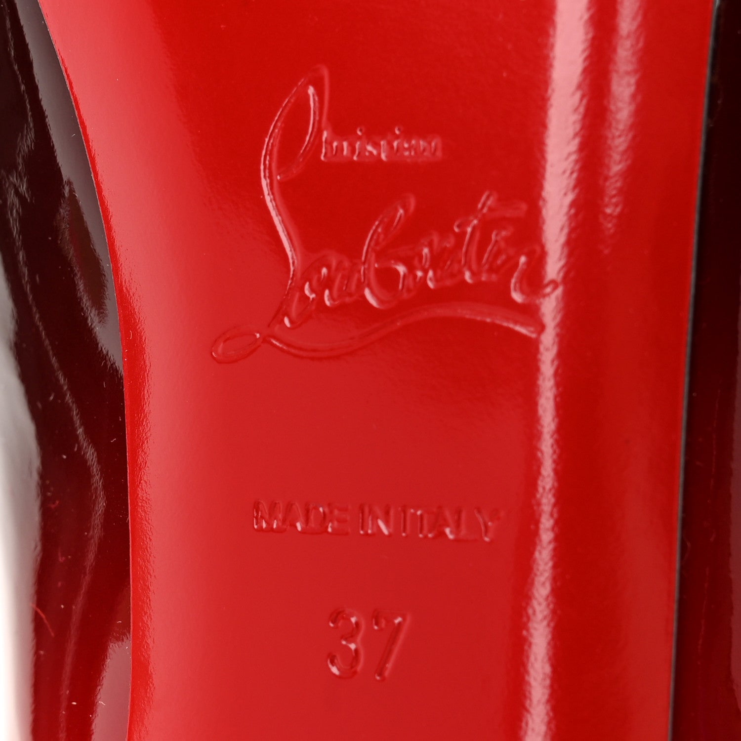 Christian Louboutin Patent Degrade New Very Prive 120 Pumps 37 Black Red 6 of 8