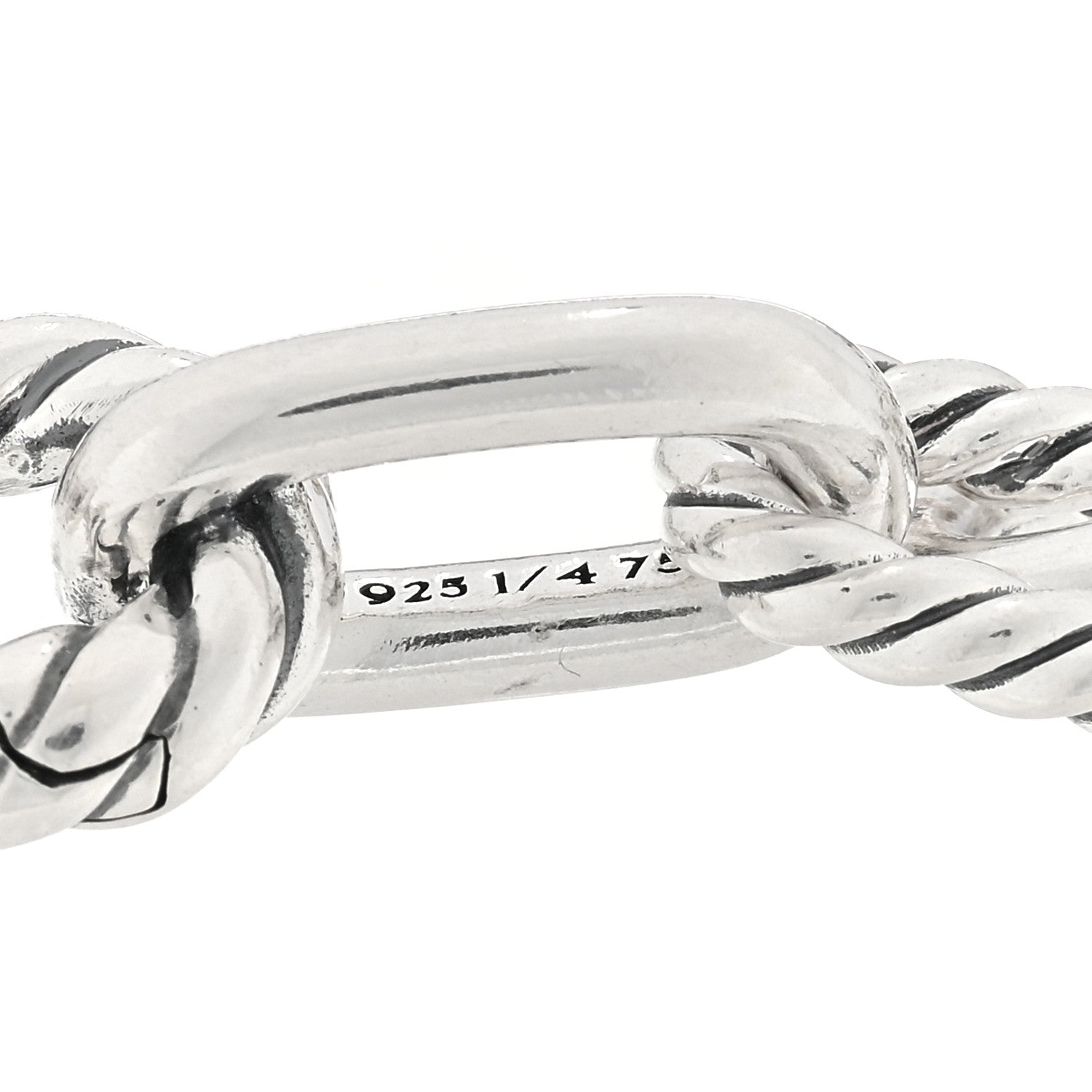 David Yurman Sterling Silver 18K Rose Gold 8.5mm Madison Chain Bracelet 4 of 4