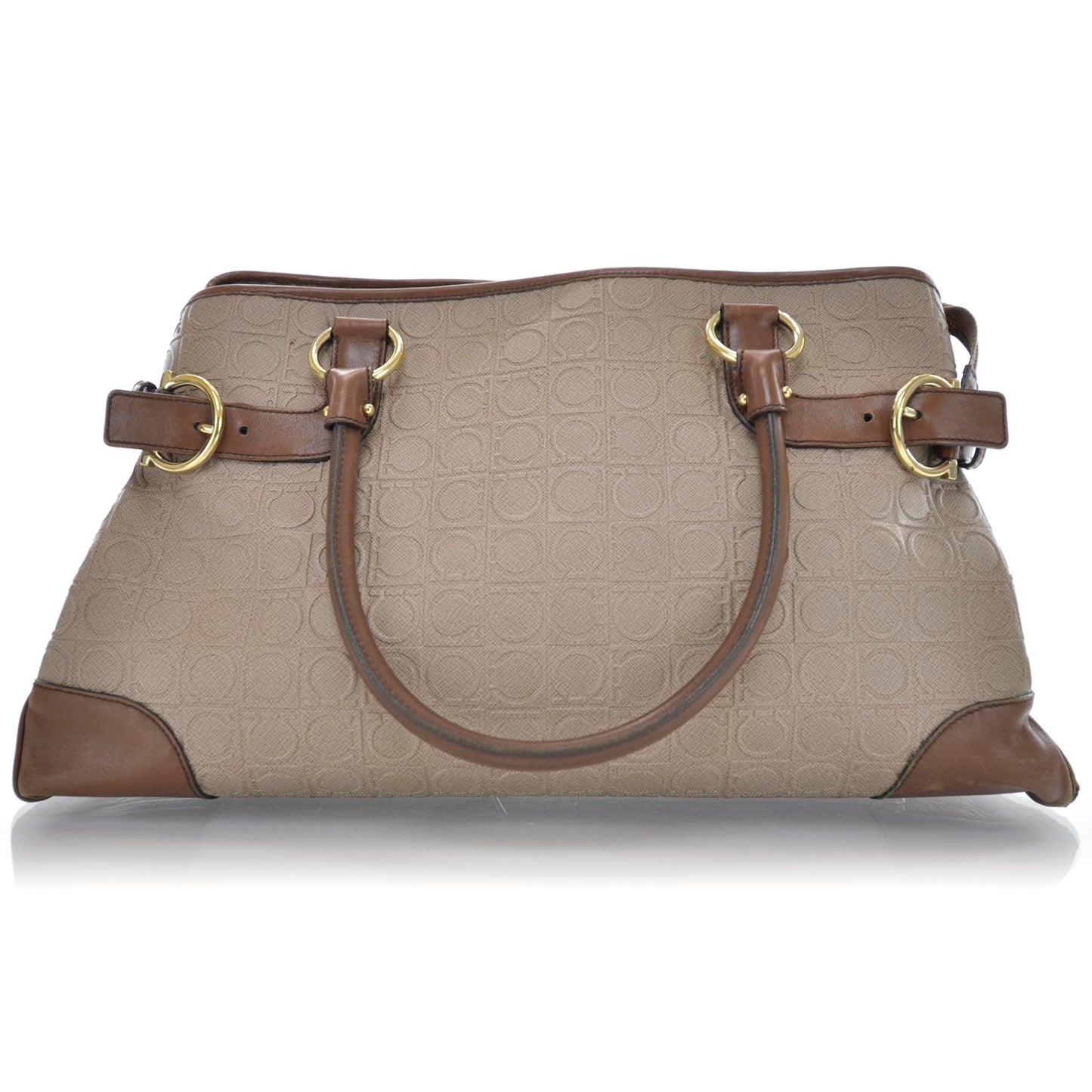 SALVATOREFERRAGAMOGanciniEmbossedSatchel