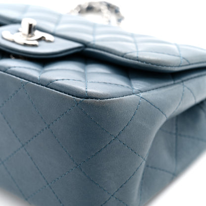 Chanel Lambskin Quilted Mini Square Flap Blue 11 of 13