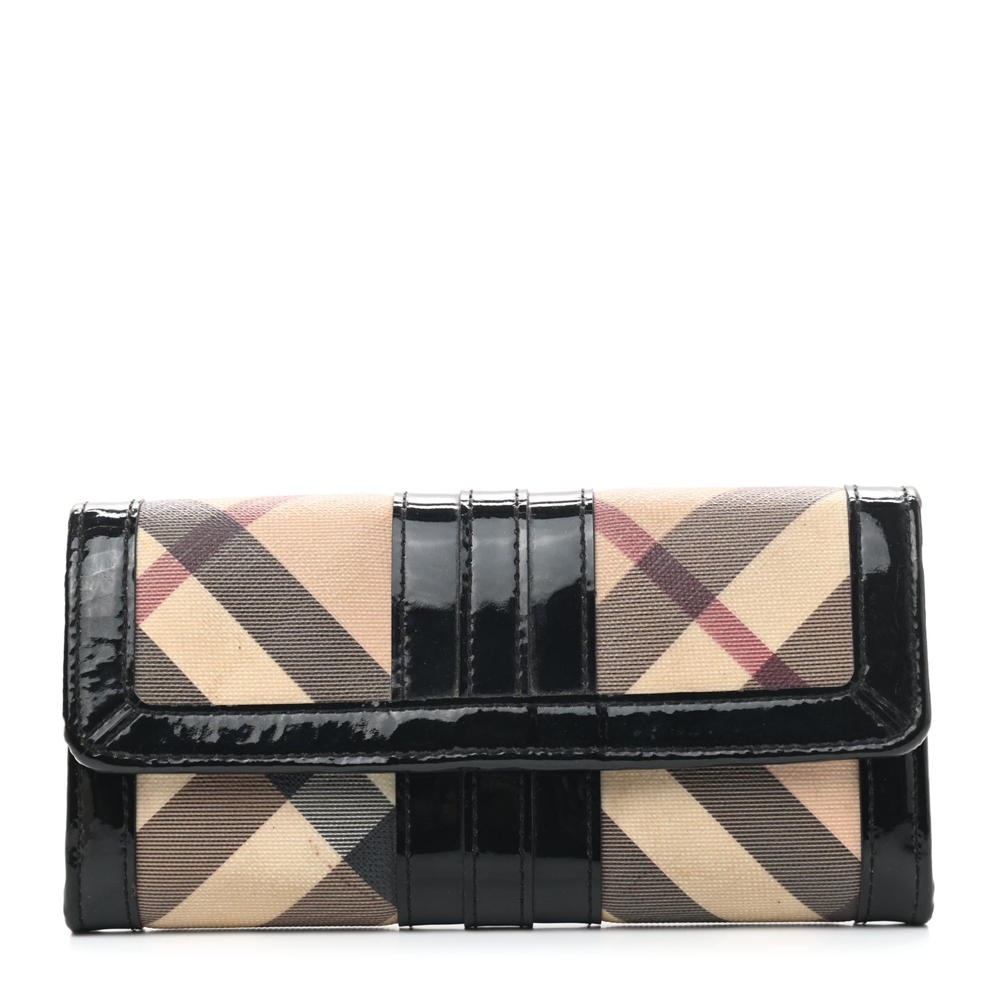 Supernova Check Penrose Continental Wallet Black