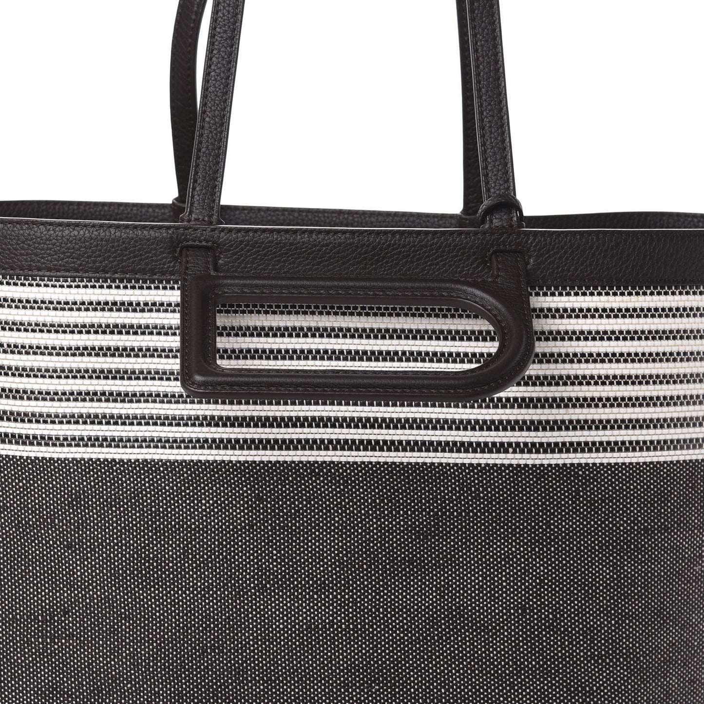 Canvas D to D Tote MM Brown