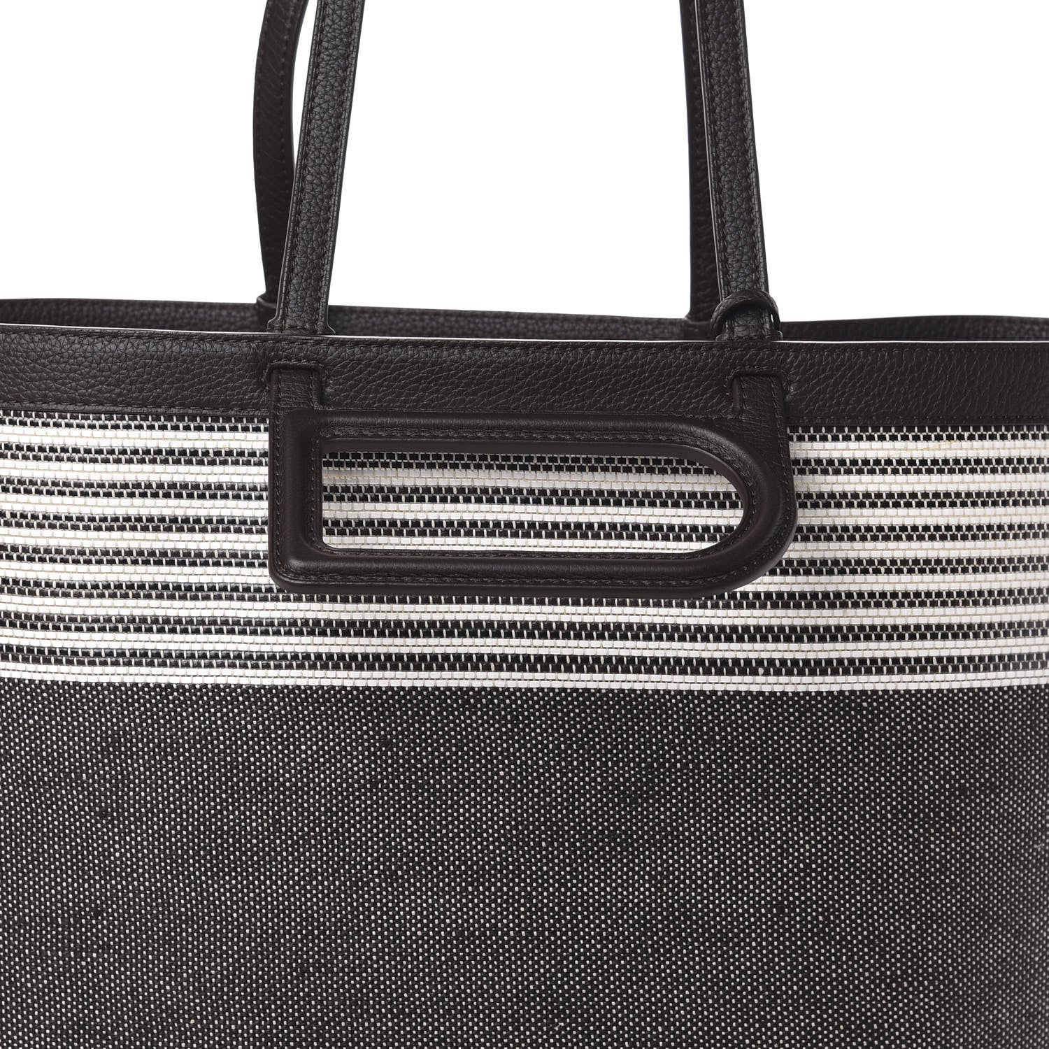 Delvaux Canvas D to D Tote MM Brown 7 of 9