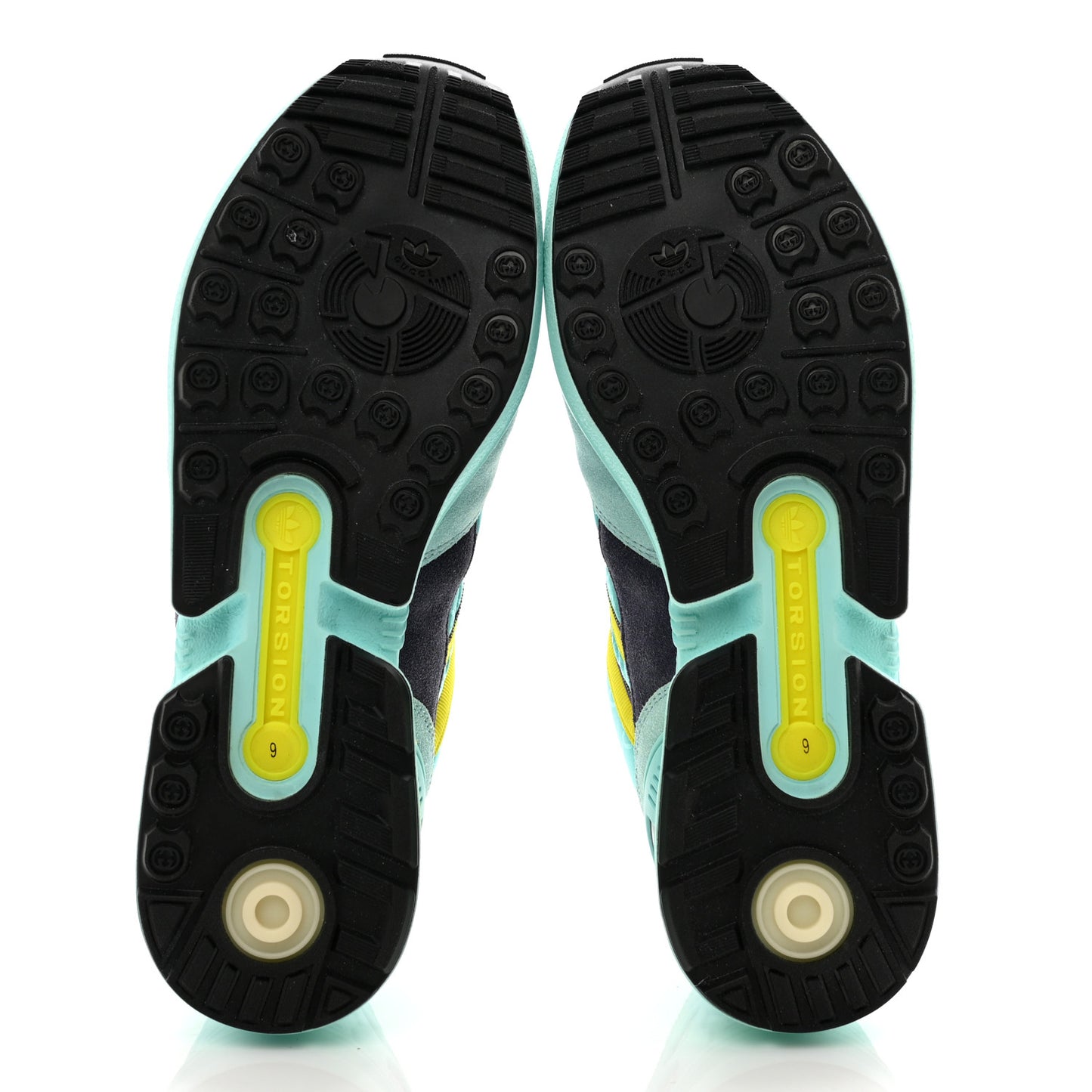 X ADIDAS Suede Madeira Nylon Jacquard GG Monogram Womens ZX8000 Sneakers 10.5 Aqua