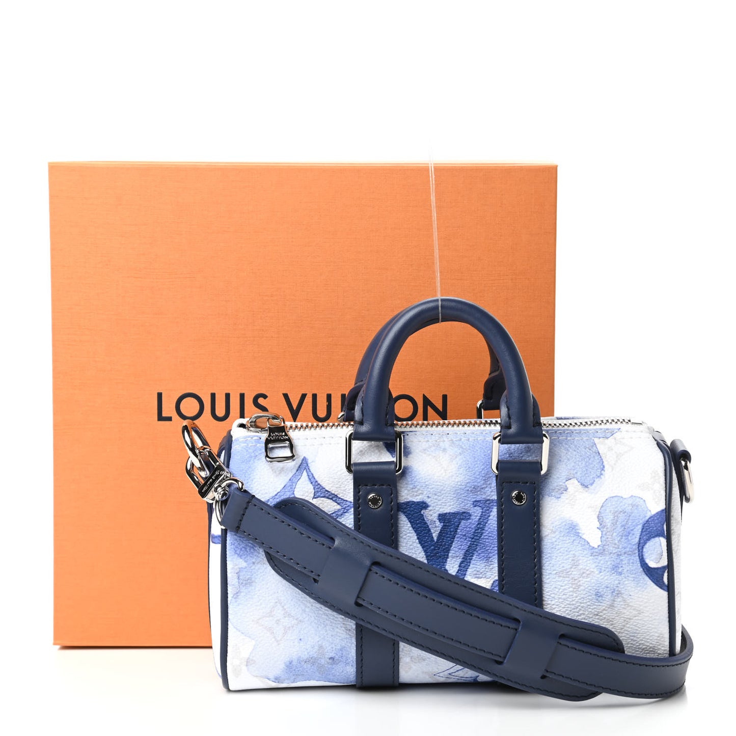 Monogram Watercolor Keepall XS Blue