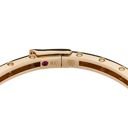 Roberto Coin 18K Yellow Gold Symphony Pois Moi Oval Bangle Bracelet 3 of 3