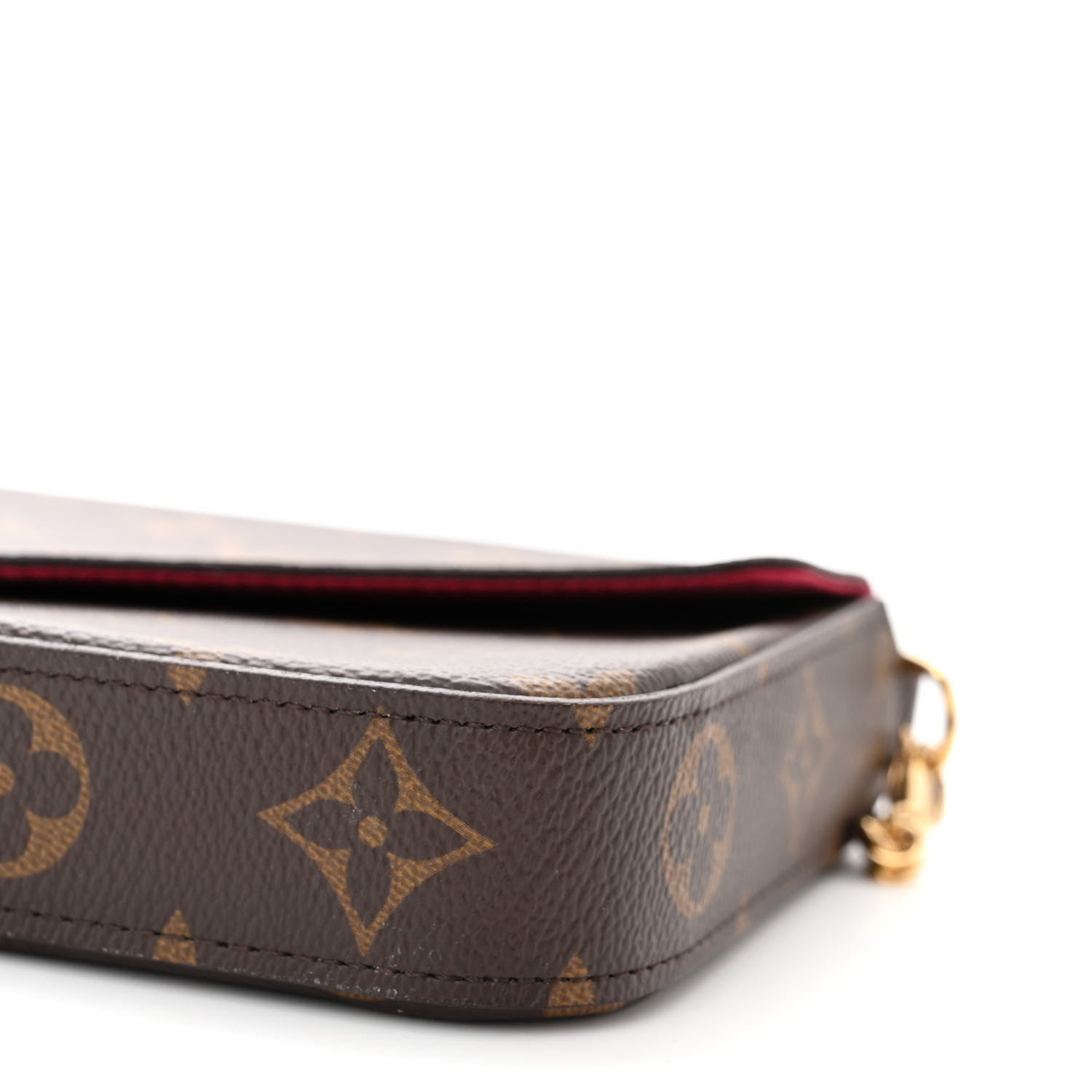 Louis Vuitton Monogram Pochette Felicie Chain Wallet Fuchsia 11 of 13