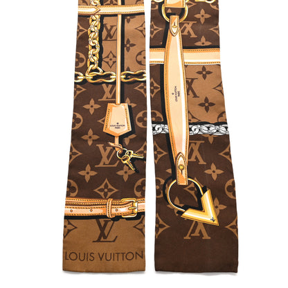 Louis Vuitton Silk Monogram Confidential Bandeau Brown 2 of 3