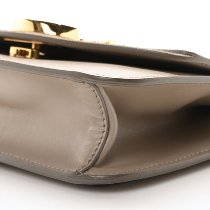 Chloe Calfskin Suede C Clutch With Chain Motty Grey 10 of 10