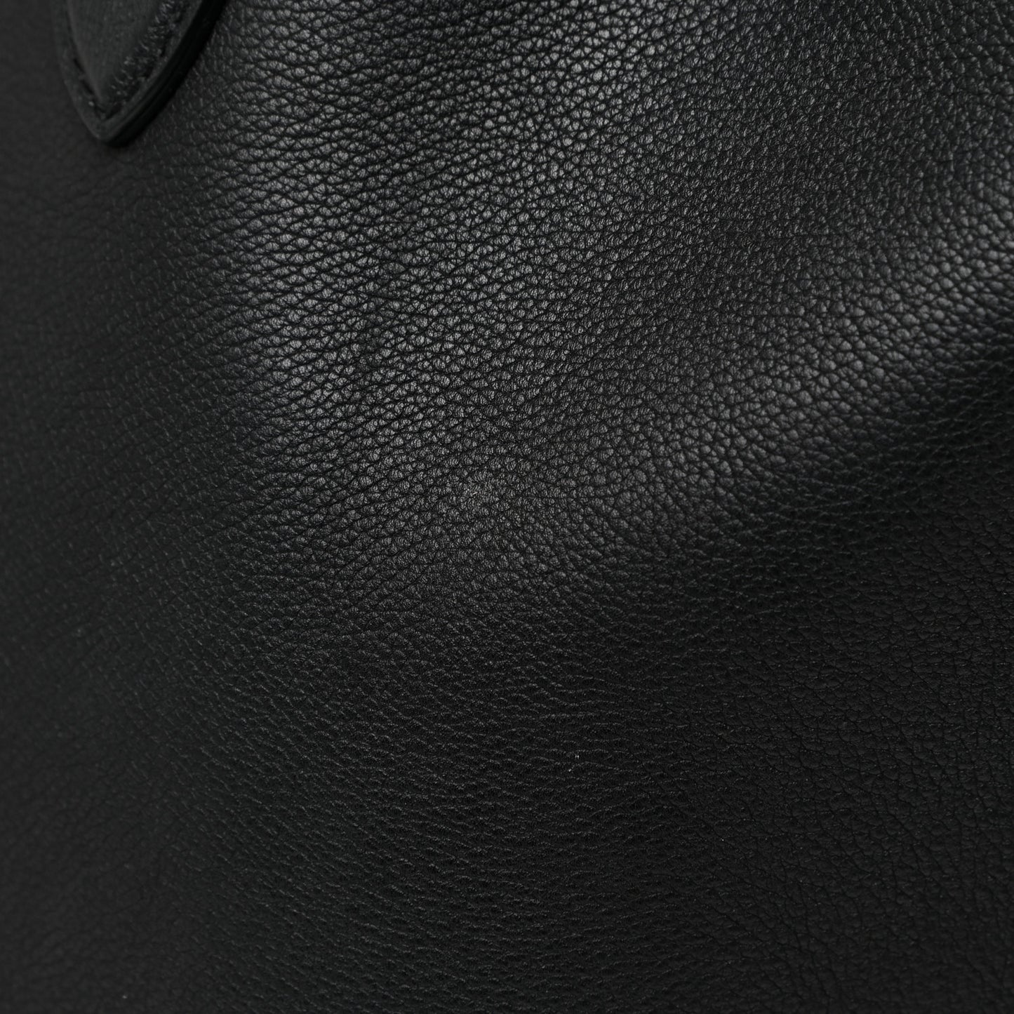 Calfskin Lockme Go Tote Black