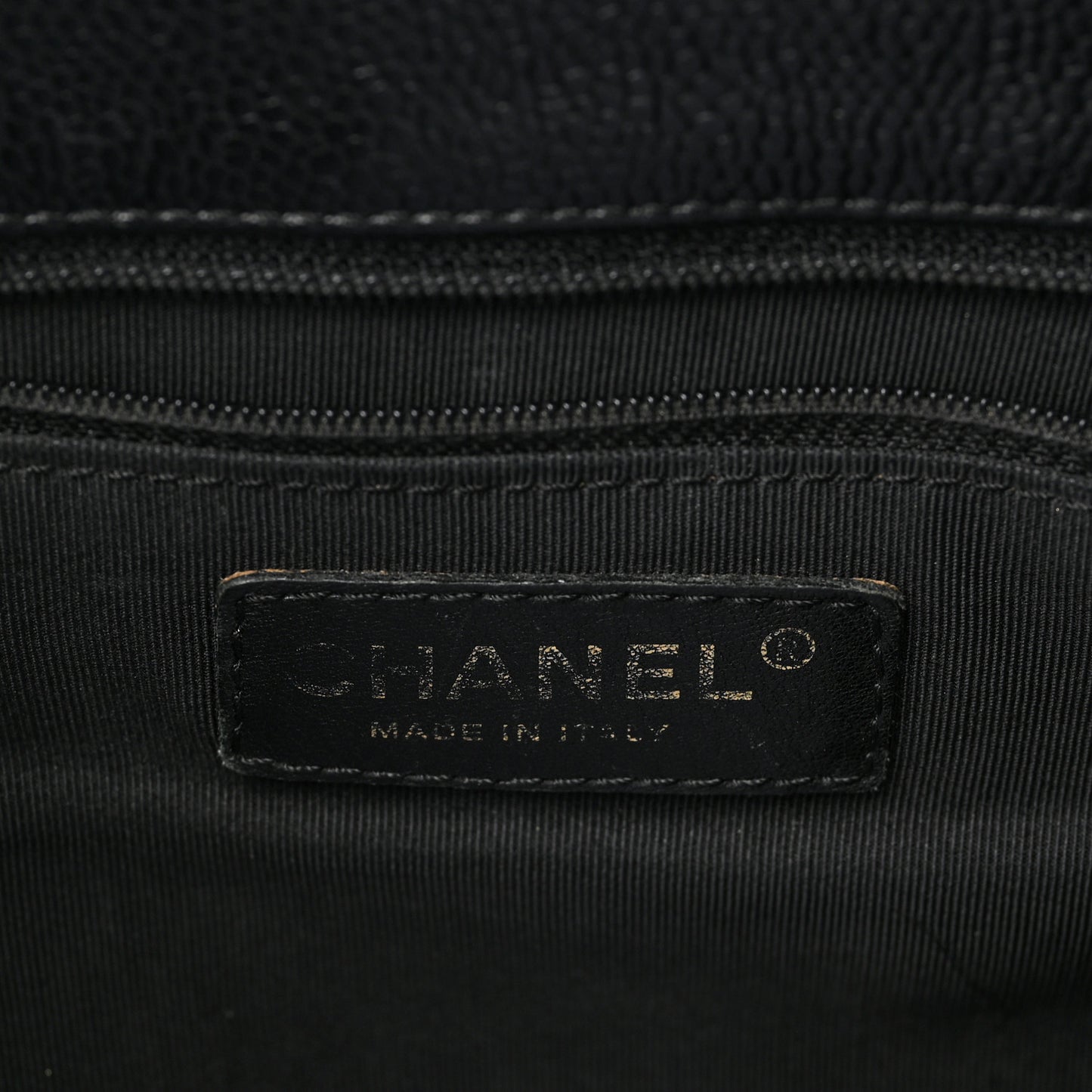 Caviar Quilted Grand Shopping Tote GST Black
