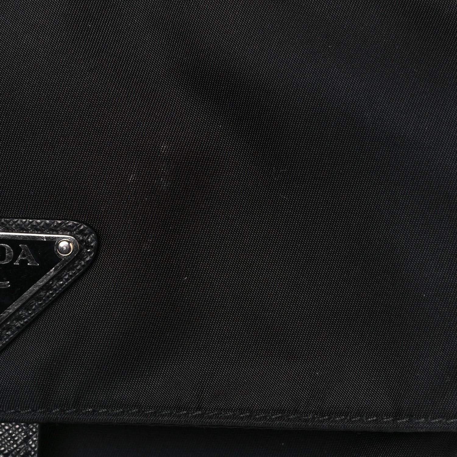 Prada Tessuto Nylon Single Buckle Messenger Bag Black 12 of 12