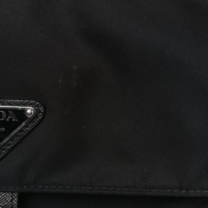 Prada Tessuto Nylon Single Buckle Messenger Bag Black 12 of 12