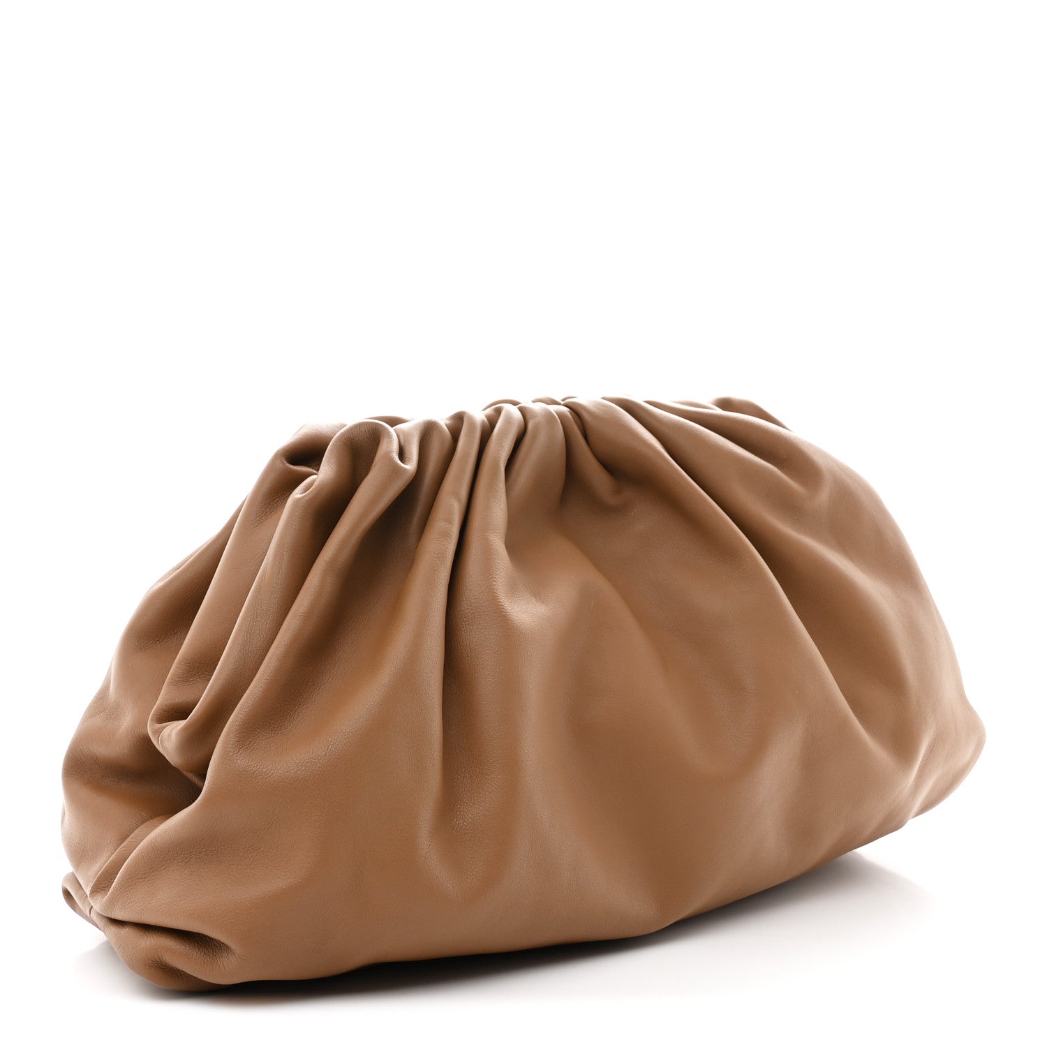 Bottega Veneta Smooth Butter Calf The Pouch Oversized Clutch Cammello 3 of 10