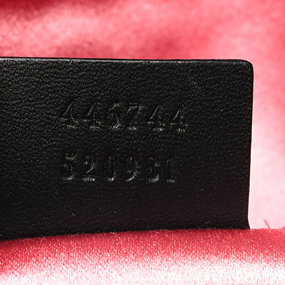 Gucci Velvet Matelasse Mini GG Marmont Shoulder Bag Black 7 of 10