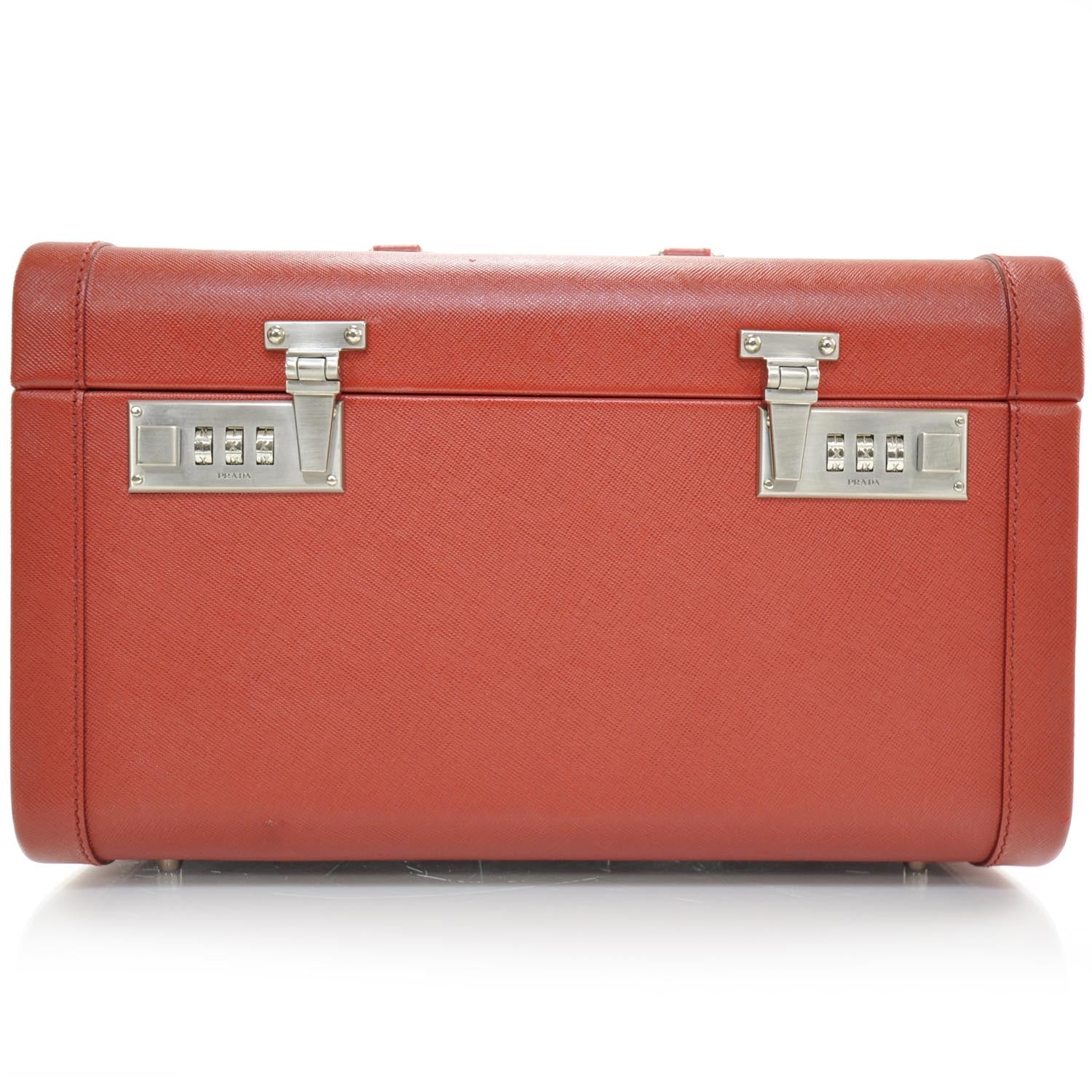 Prada Saffiano Beauty Da Viaggio Cosmetic Train Case 1 of 9