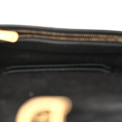 Christian Dior Grained Calfskin Saddle Belt Clutch Black 10 of 18