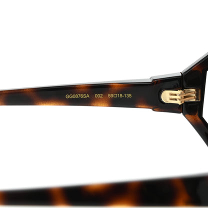 Gucci Acetate Square Frame Sunglasses GG0876SA Tortoise 6 of 8