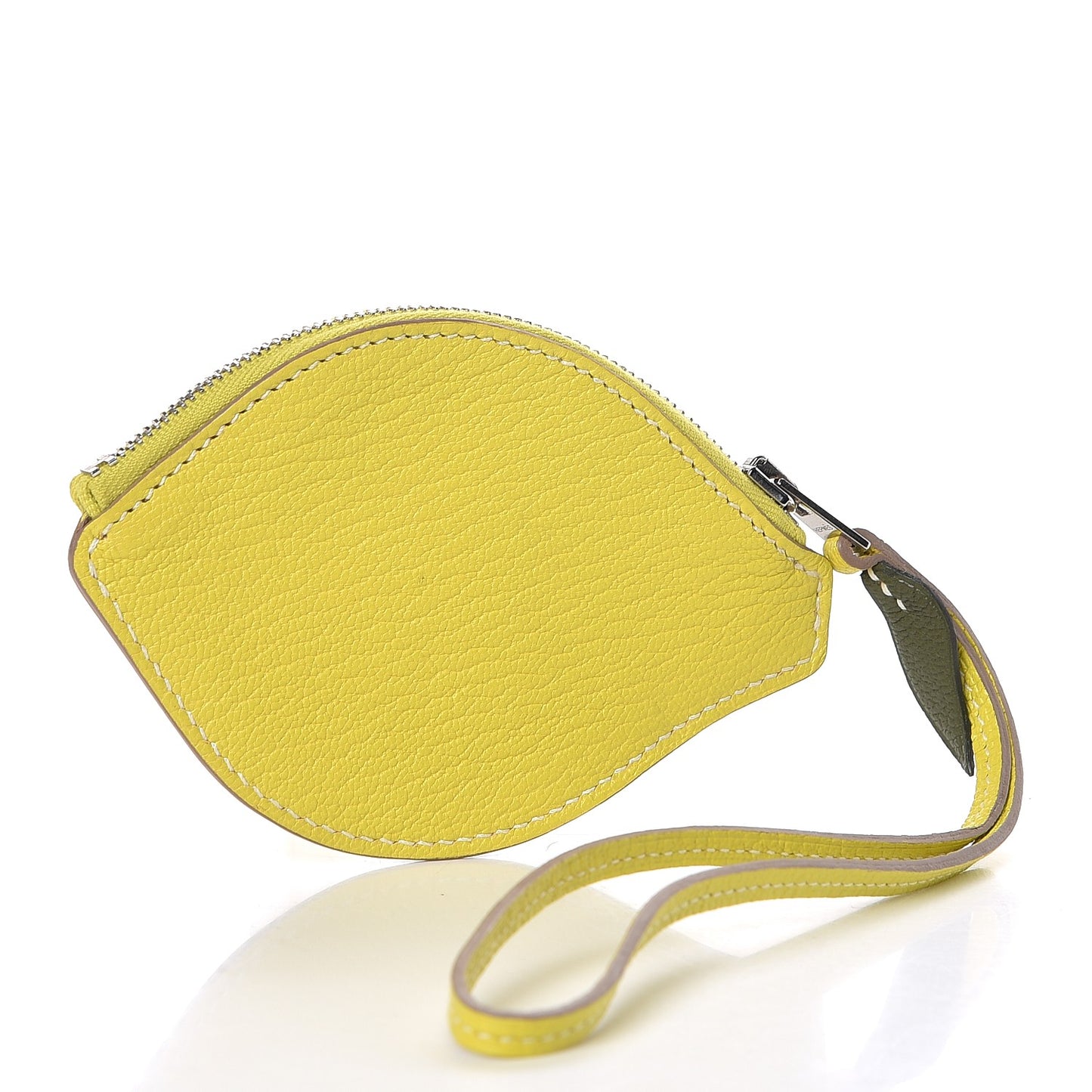 Chevre Mysore Tutti Frutti Citron Coin Purse Charm Lime