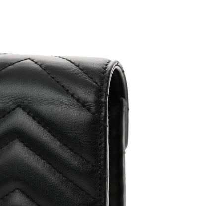 Gucci Calfskin Matelasse GG Marmont Chain Wallet Black 16 of 16